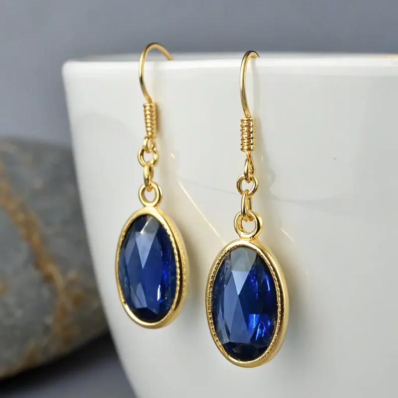 Sapphire Drop Earrings